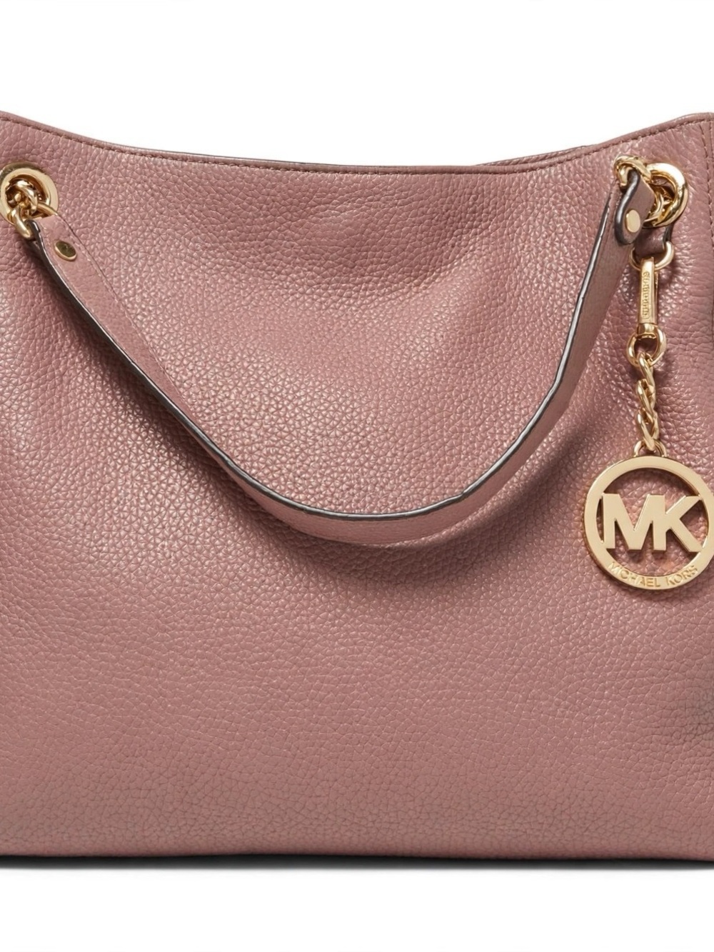 MICHAEL Michael Kors Dusty Rose Pebbled Leather Shoulder Tote